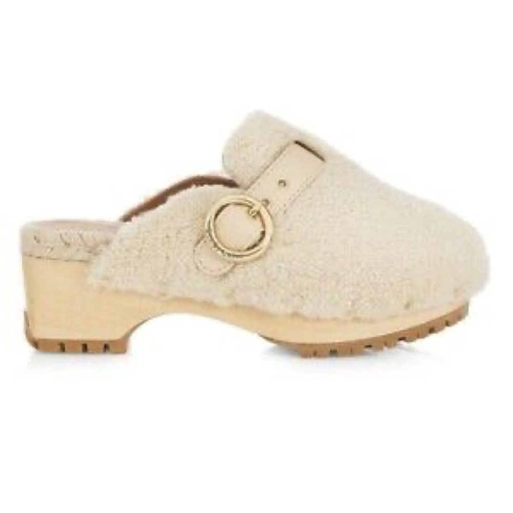 See by Chloe shearling clogs